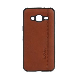 قاب طرح چرم RYOURK مدل Samsung Galaxy J3 (2016) / J310 - قهوه ای