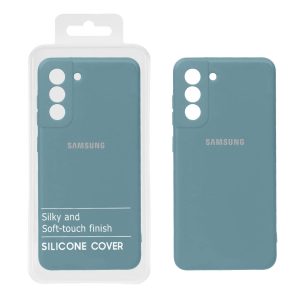 قاب نیو سیلیکون محافظ لنزدار RFF مدل Samsung S21 Plus - آبی فیلی (پک دار)