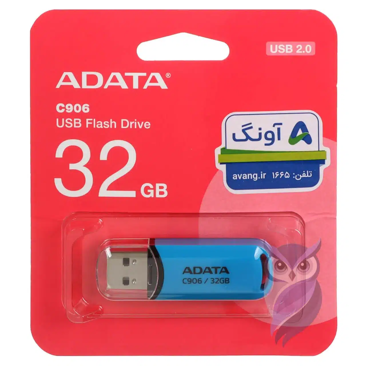 فلش مموری ADATA مدل C906 ظرفیت 32GB آبی