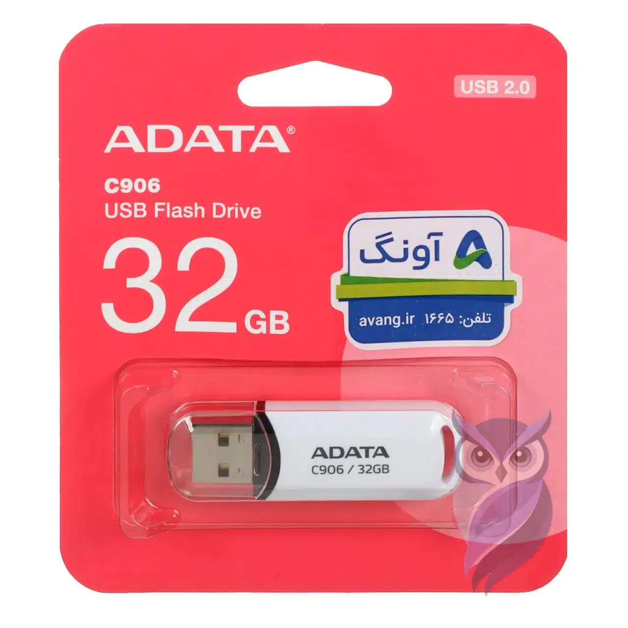 فلش مموری ADATA مدل C906 ظرفیت 32GB سفید
