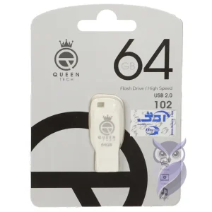 فلش مموری Queen tech مدل 102 ظرفیت 64GB سفید