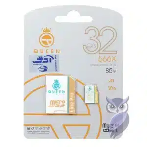 کارت حافظه Queen tech مدل 566X ظرفیت 32GB سفید طلایی