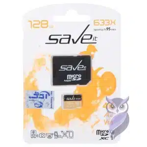 کارت حافظه Save it ظرفیت 128GB مشکی نارنجی